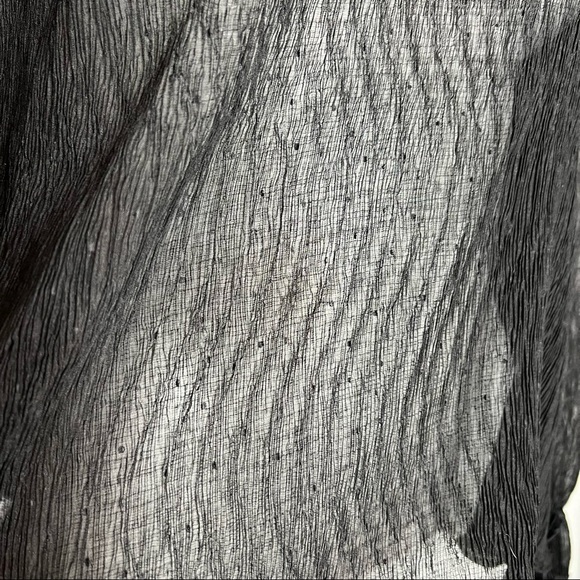 Jane Plus One Sheer Stretchy Blouse With Tied Sleeves - Picture 3 of 5